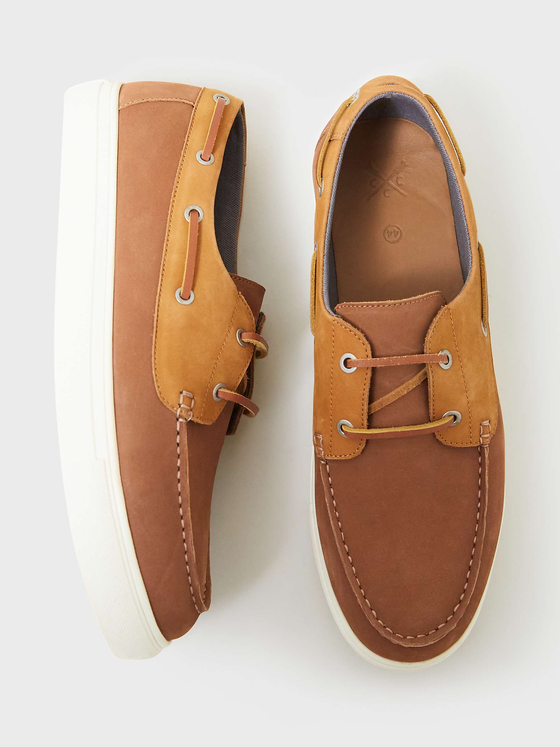 Buy Crew Clothing Hybrid Deck Shoes, Brown Online at johnlewis.com
