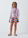 Olivia Rubin Kids' Aria Milkshake Knit Jumper, Lilac/Multi
