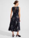 Hobbs Carly Floral Midi Dress, Navy/Multi