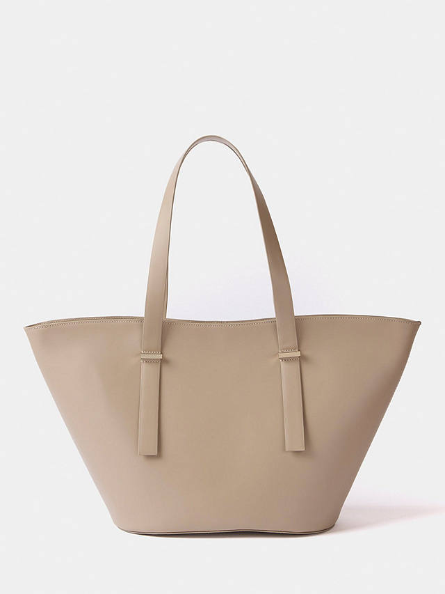 Mint Velvet Leather Tote Bag, Taupe