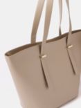 Mint Velvet Leather Tote Bag, Taupe