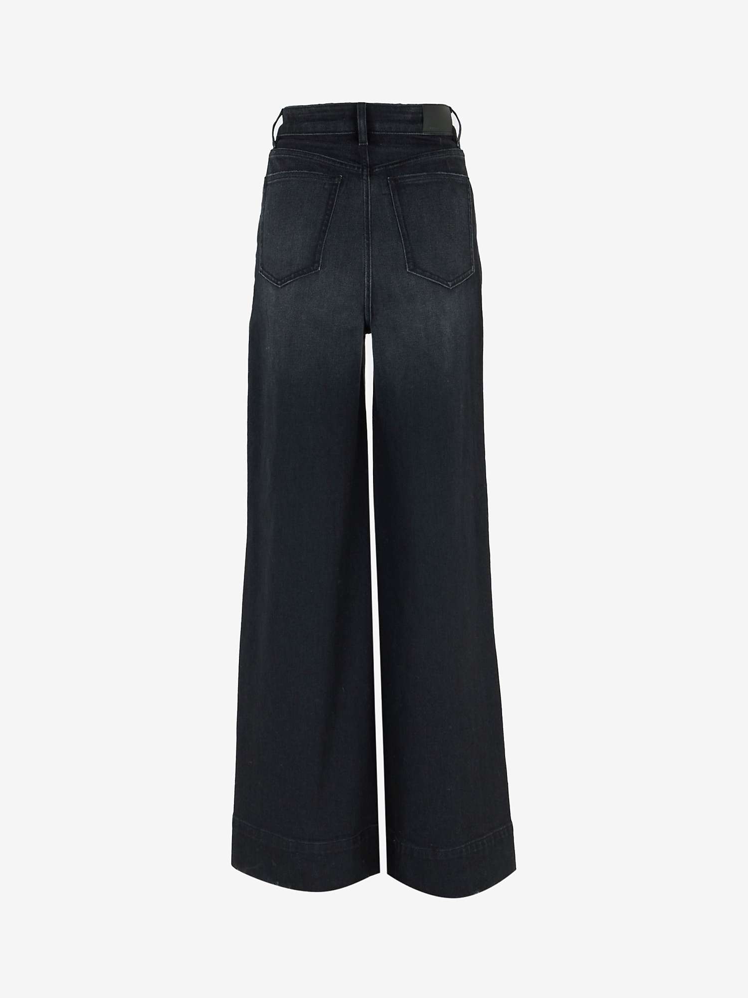 Buy Mint Velvet Super Soft Wide Leg Jeans, Black Online at johnlewis.com
