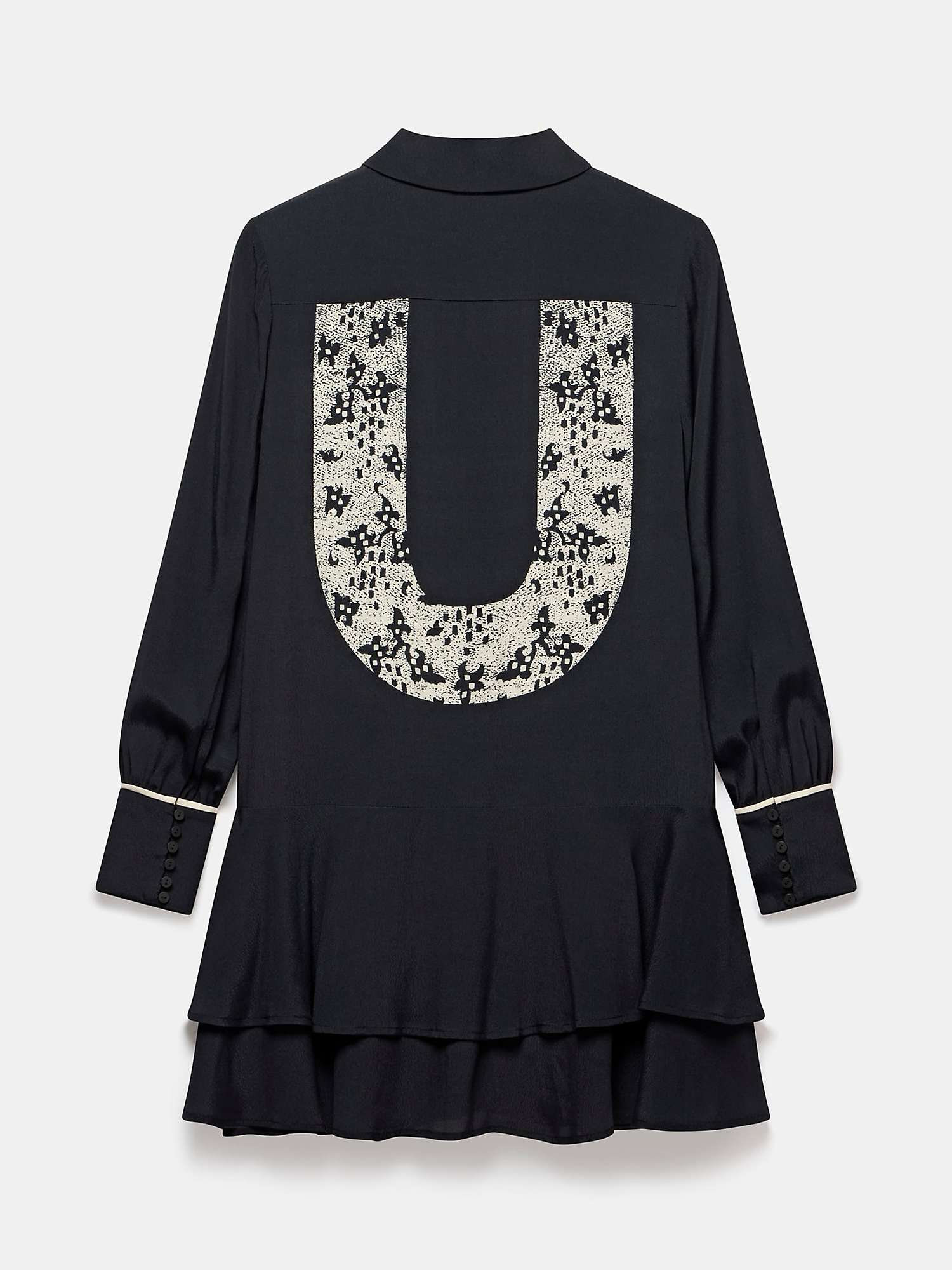 Buy Mint Velvet Lace Print Mini Dress, Black Online at johnlewis.com