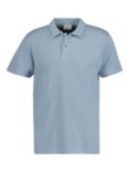 GANT Waffle Texture Short Sleeve Polo Shirt, Dove Blue