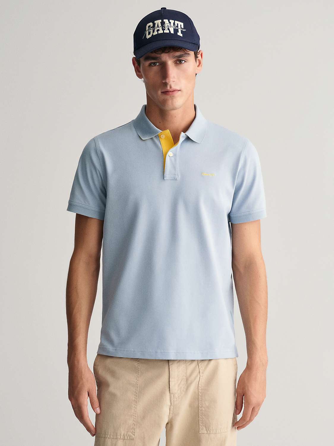 Buy GANT Contrast Pique Polo Shirt Online at johnlewis.com