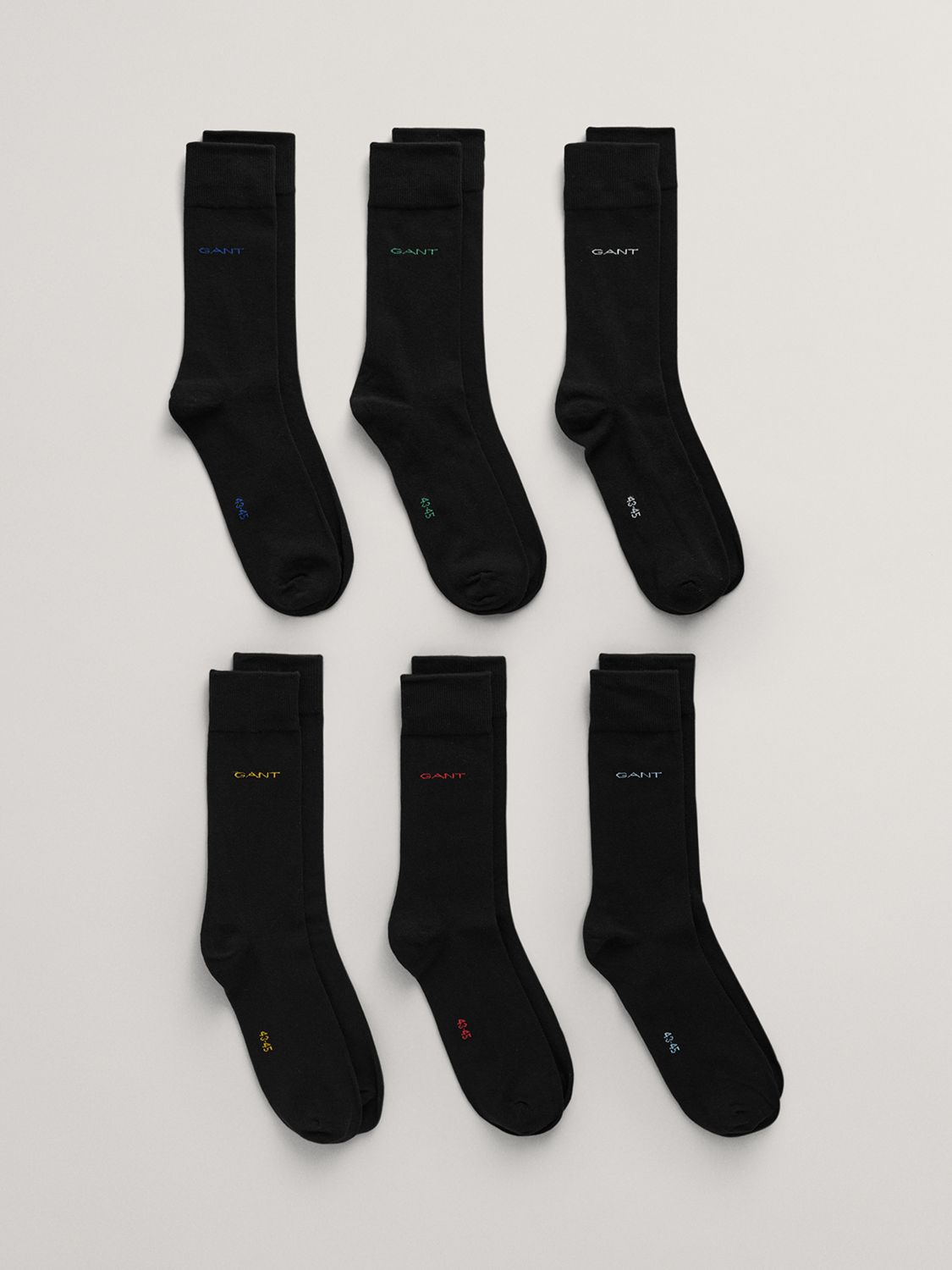 Buy GANT Soft Cotton Blend Ankle Socks, Pack of 6 Online at johnlewis.com