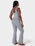 Sweaty Betty Super Soft Flare Jumpsuit, Medium Grey Marl