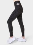 Sweaty Betty 27" Zero Gravity Running Leggings, Grey Zebra