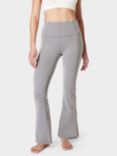 Sweaty Betty Super Soft 30" Flare Yoga Trousers, Medium Grey Marl