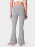 Sweaty Betty Super Soft 30" Flare Yoga Trousers, Medium Grey Marl