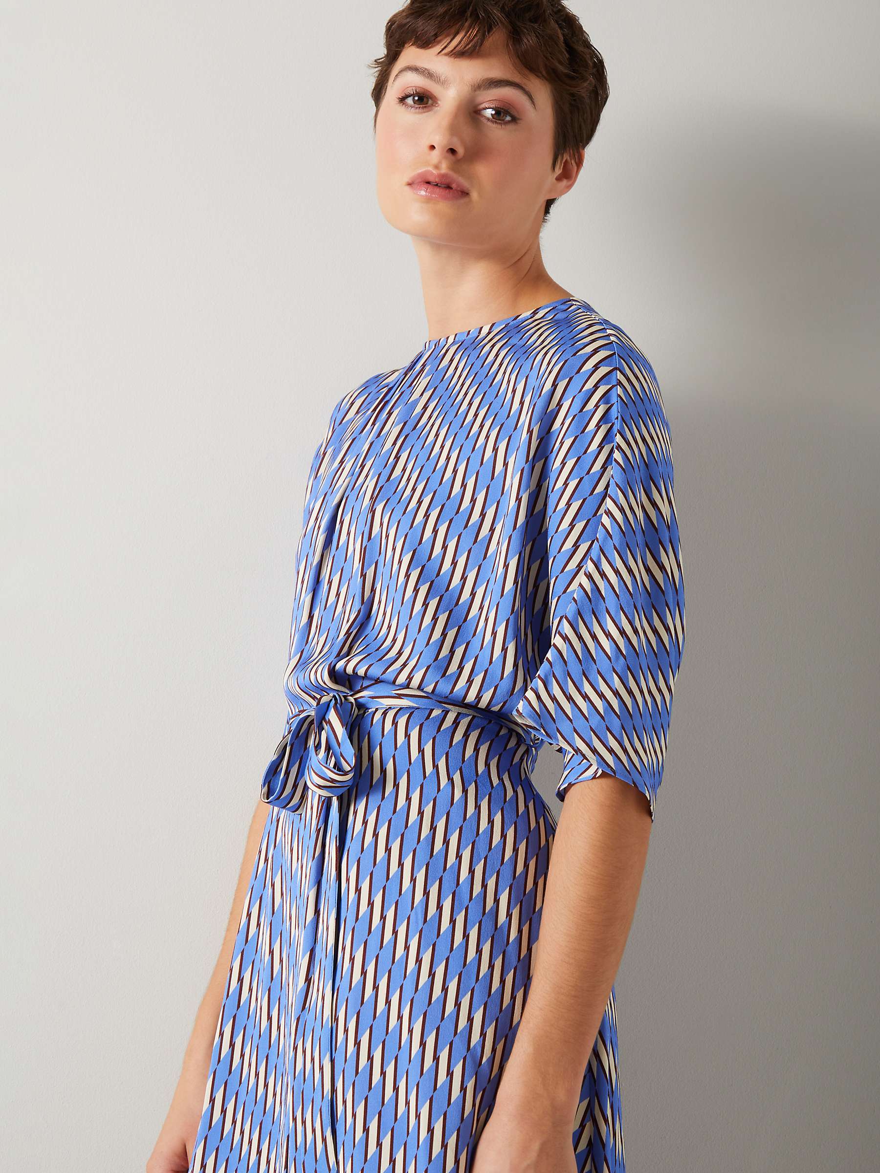 Buy L.K.Bennett Anni Asymmetrical Midi Dress, Multi Online at johnlewis.com
