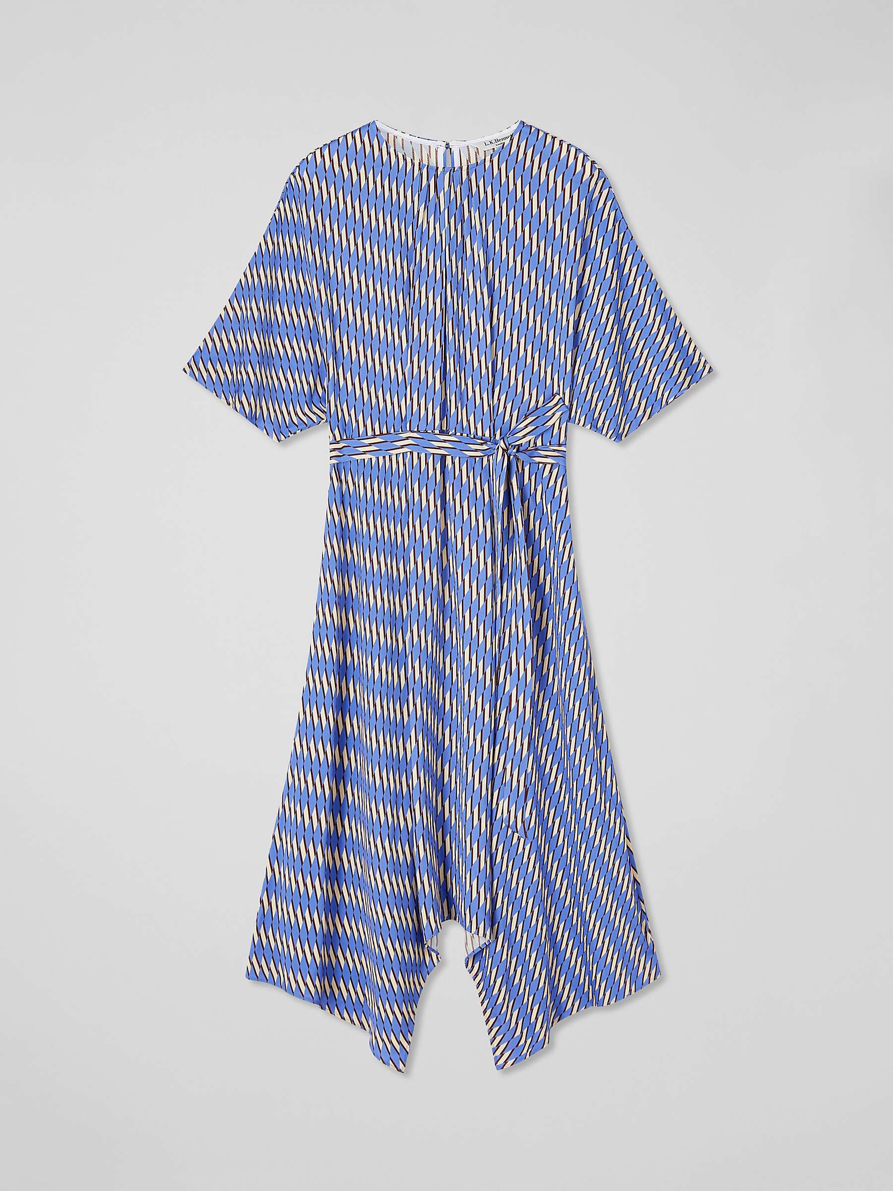 Buy L.K.Bennett Anni Asymmetrical Midi Dress, Multi Online at johnlewis.com