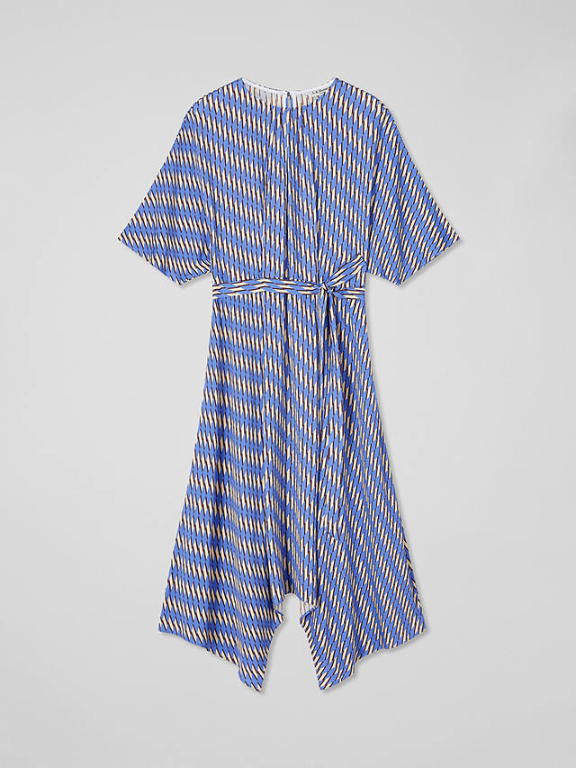 L.K.Bennett Anni Asymmetrical Midi Dress, Multi
