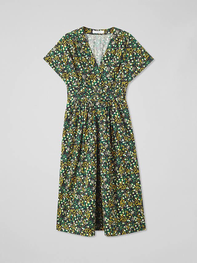 L.K.Bennett Eva Cotton Midi Dress, Multi