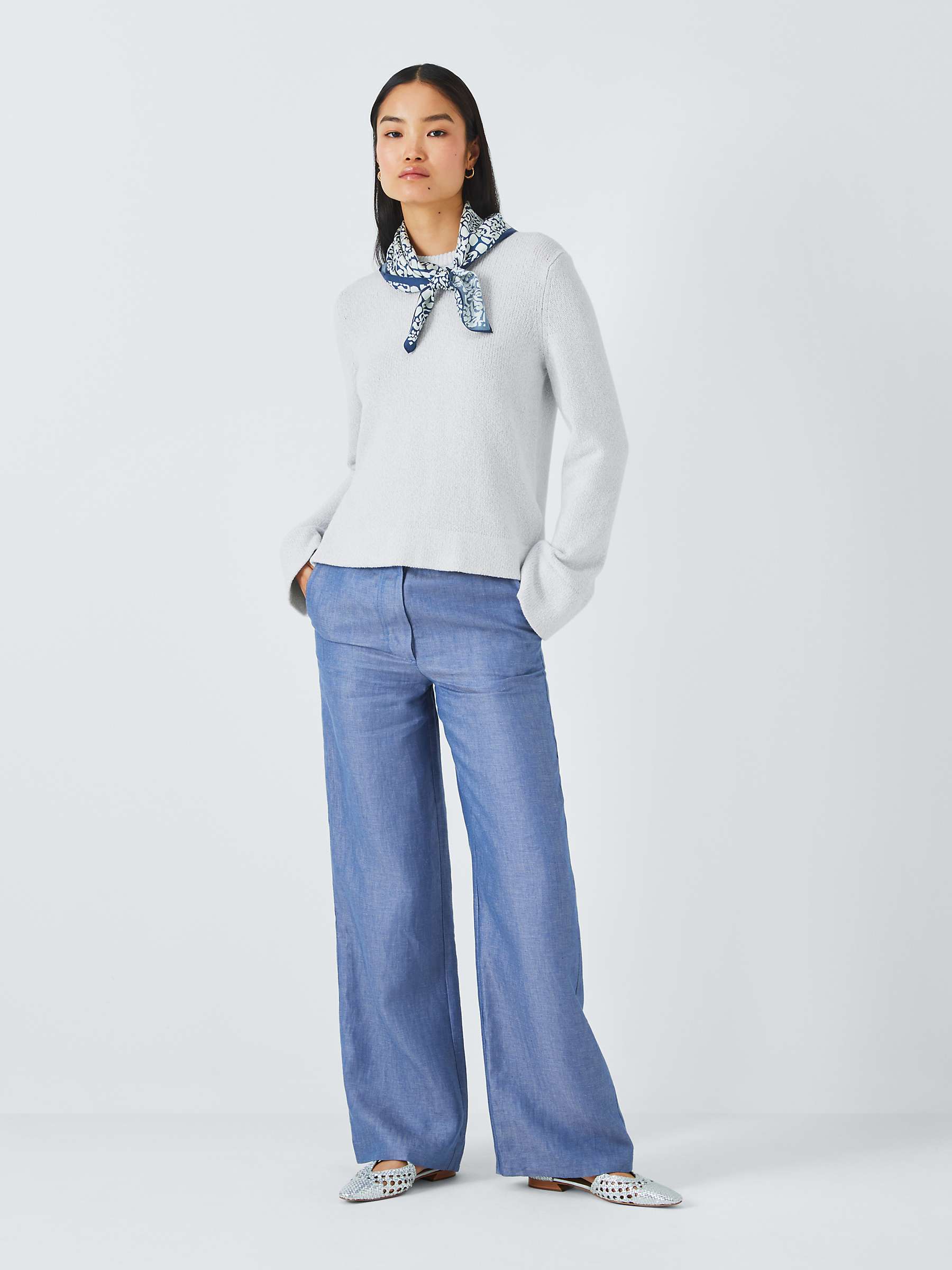 Buy Theory Wool Blend Jumper, Ice Mouline Online at johnlewis.com
