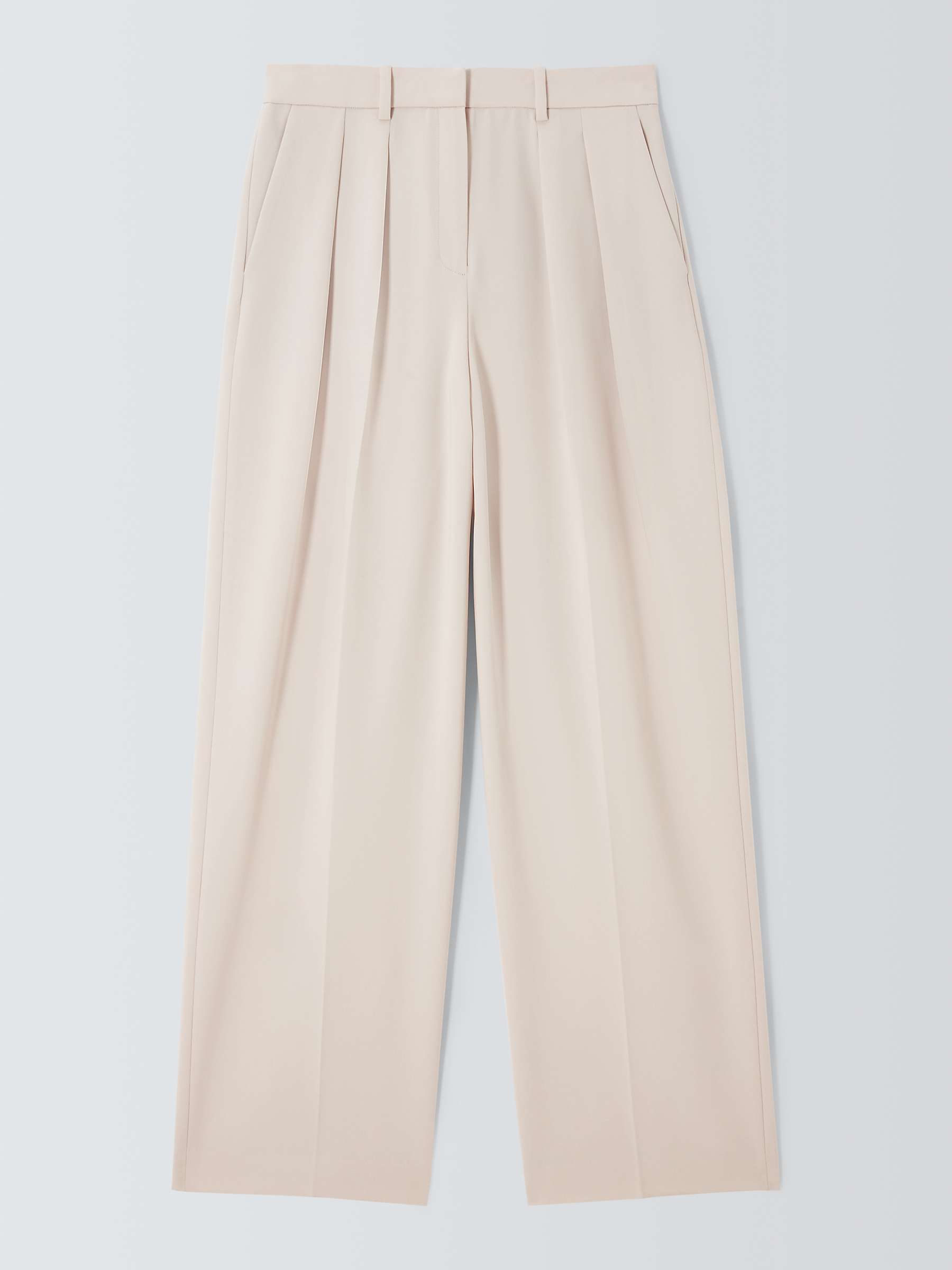 Buy Theory Double Pleat Tailored Trousers, Pumice Online at johnlewis.com