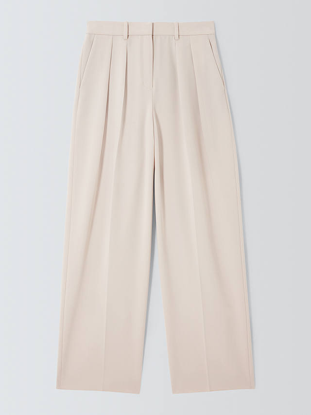 Theory Double Pleat Tailored Trousers, Pumice
