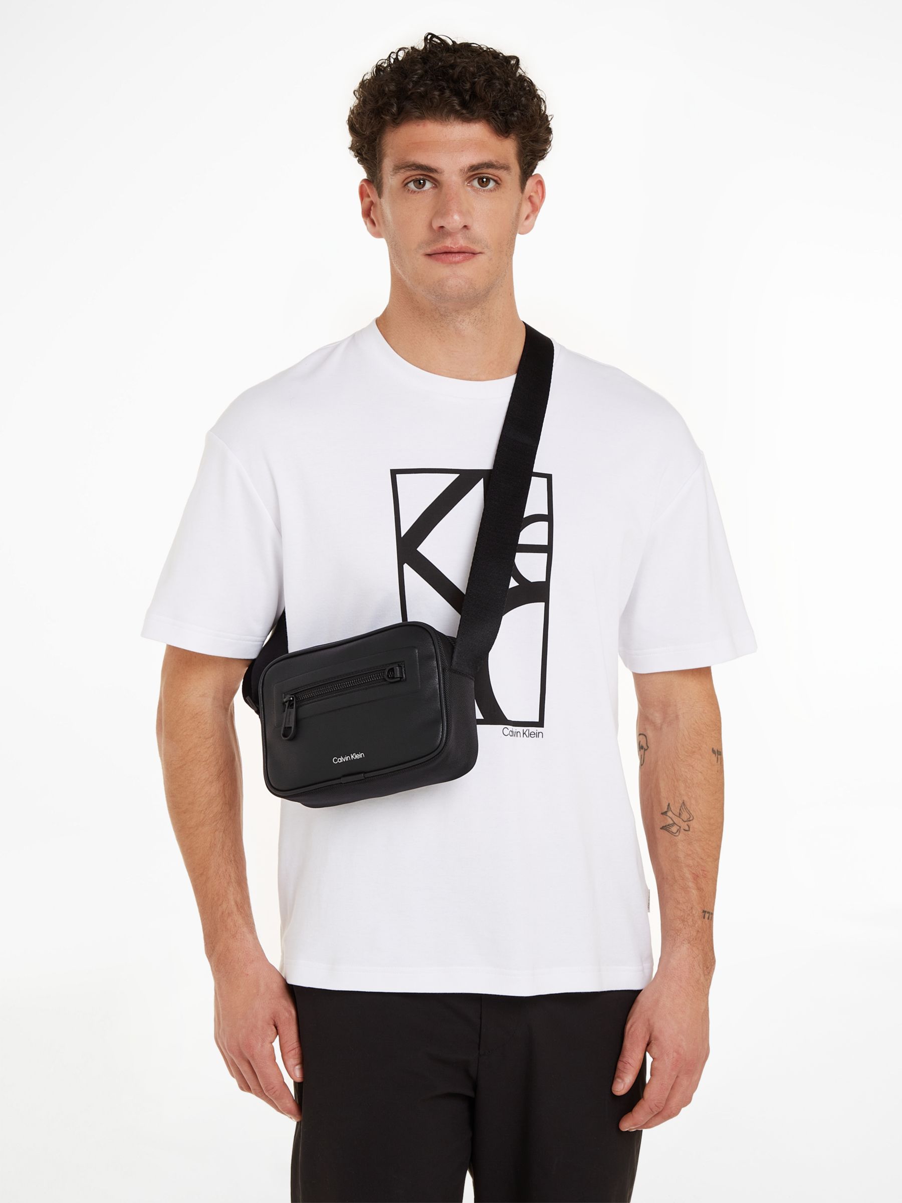 Calvin Klein Elevated Camera Bag, Black at John Lewis & Partners