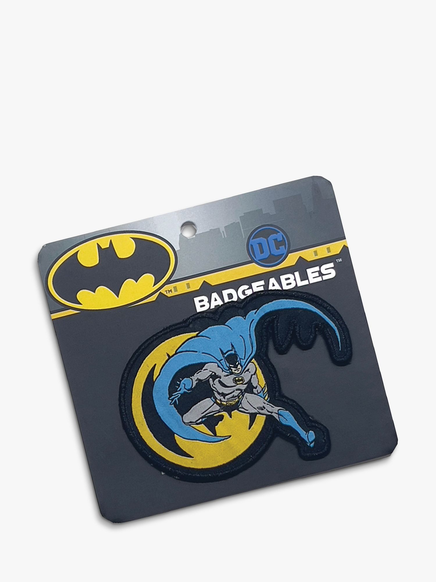 Fabric Flavours Kids' Batman Interchangeable Badges Cap, Black, One Size