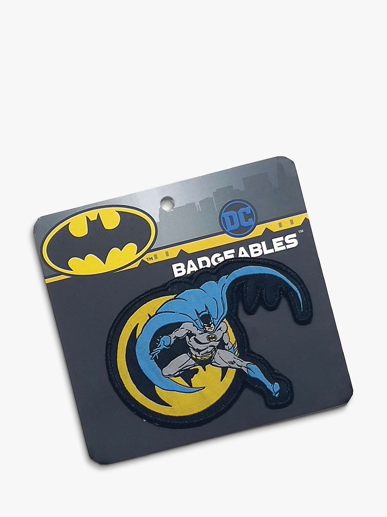 Buy Fabric Flavours Kids' Batman Interchangeable Badges Cap, Black Online at johnlewis.com