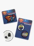 Fabric Flavours Kids' Superman Interchangeable Badgeables, Pack Of 2, Multi