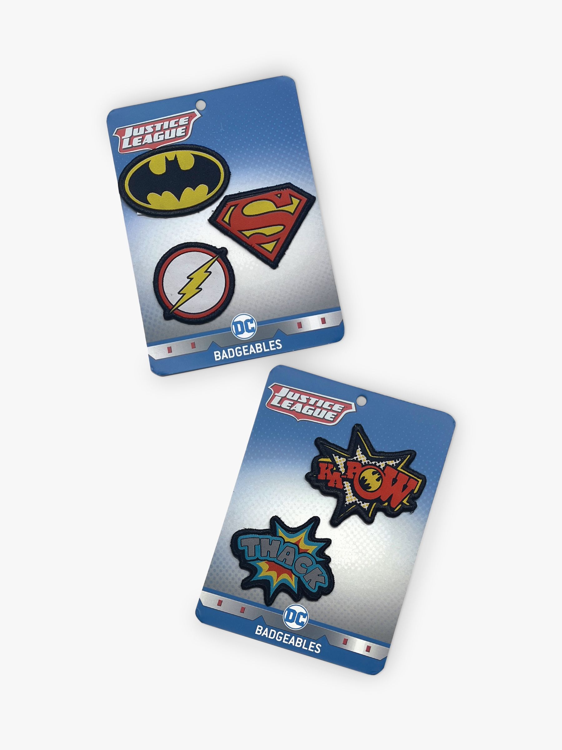 Buy Fabric Flavours Kids' Justice League Interchangeable Badges Backpack, Black Online at johnlewis.com