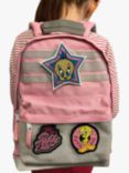 Fabric Flavours Kids' Looney Tunes Interchangeable Badges Backpack, Pink