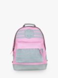 Fabric Flavours Kids' Plain Backpack, Pink/Grey