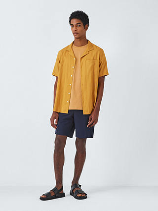 Kin Logo Cotton T-Shirt, Spruce Yellow