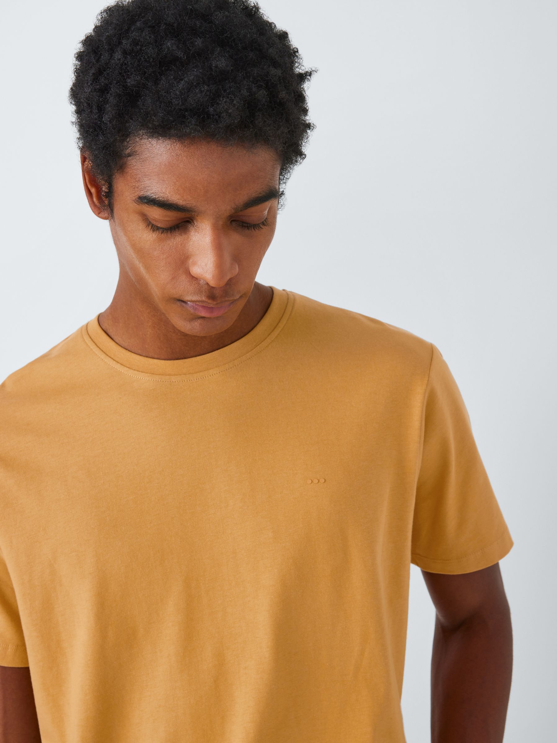 Kin Logo Cotton T-Shirt, Spruce Yellow, S