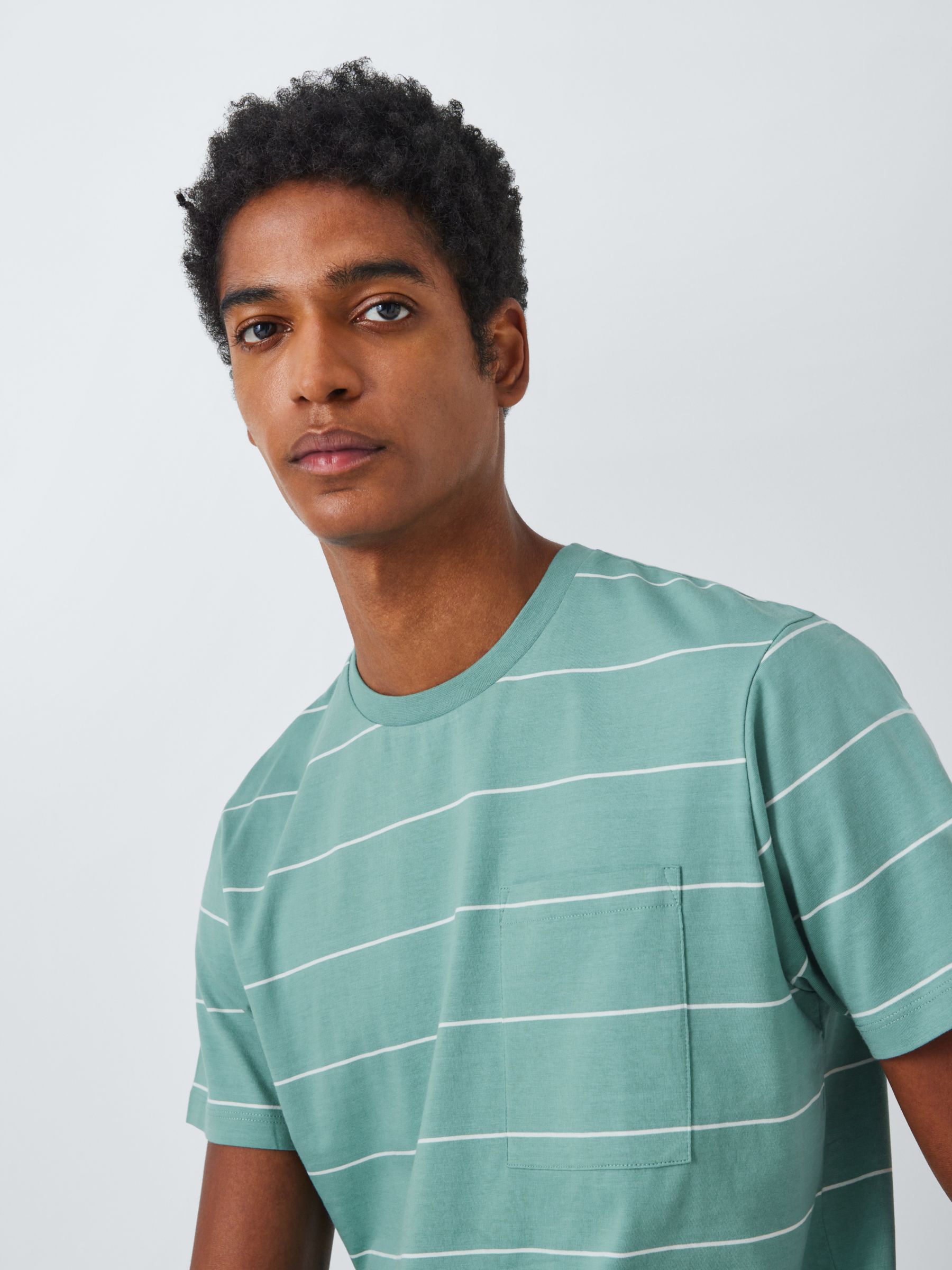 Buy Kin Space Stripe Pocket Short Sleeve T-Shirt Online at johnlewis.com