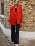 Baukjen Larissa Recycled Pea Coat, Red