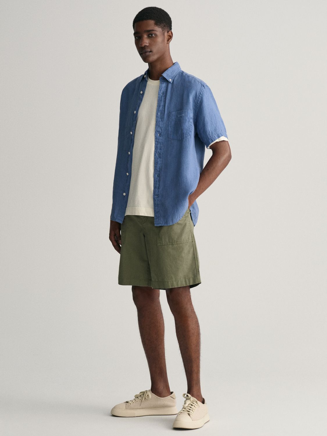 Buy GANT Linen Short Sleeve Shirt Online at johnlewis.com