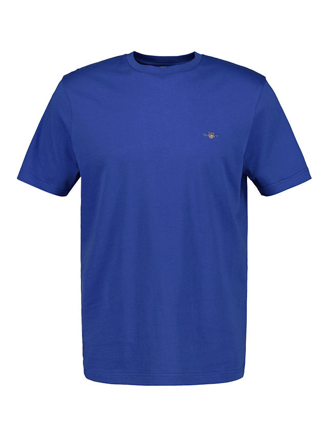 GANT Sheild Logo Short Sleeve T-Shirt, Rich Blue