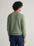 GANT Organic Cotton Textured Jumper, Kalamata Green, Kalamata Green