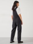 HUSH Wilma Cotton Blend Dungarees, Washed Black