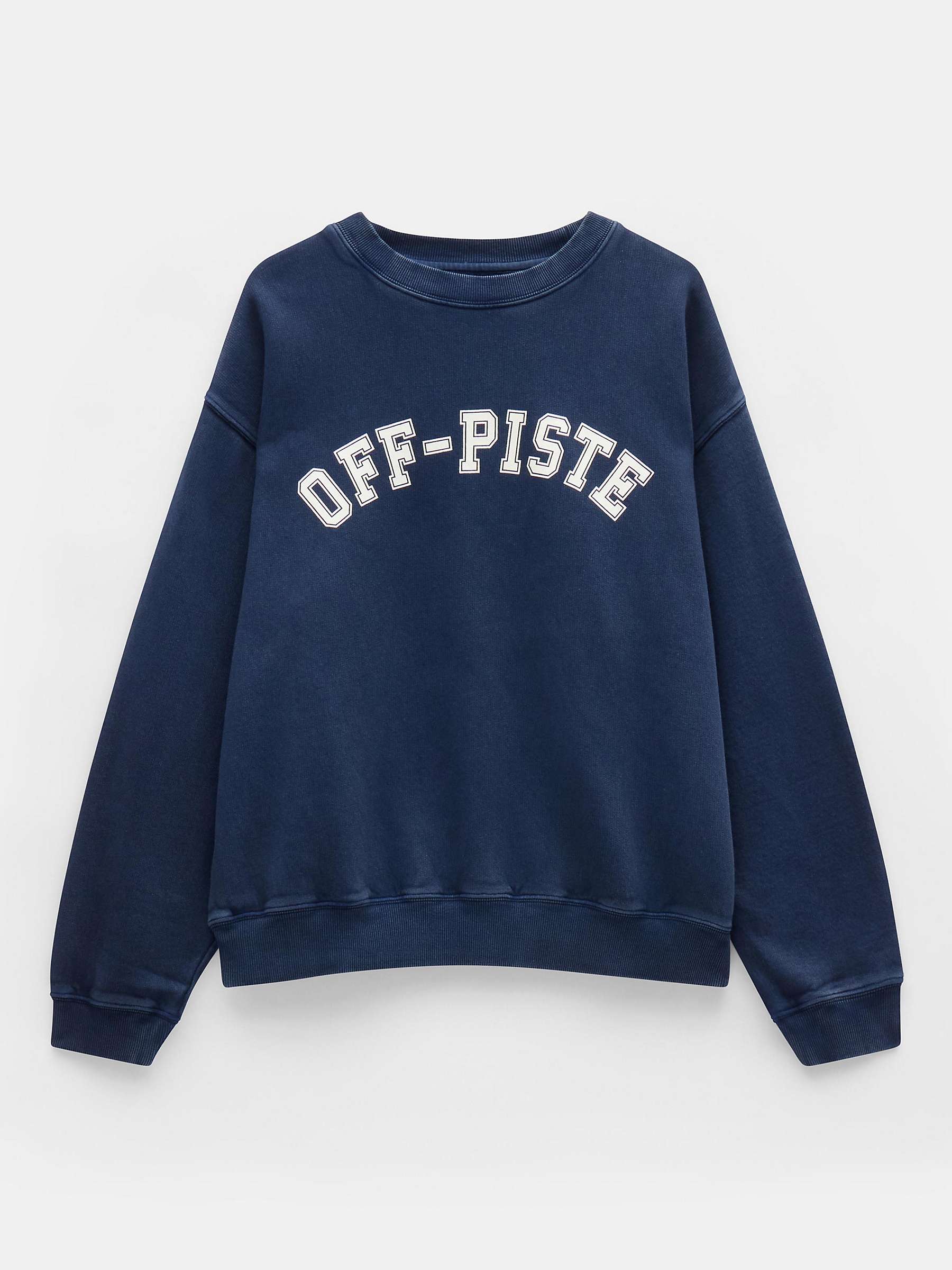 Buy HUSH Off-Piste Graphic Sweatshirt, Dark Navy Online at johnlewis.com
