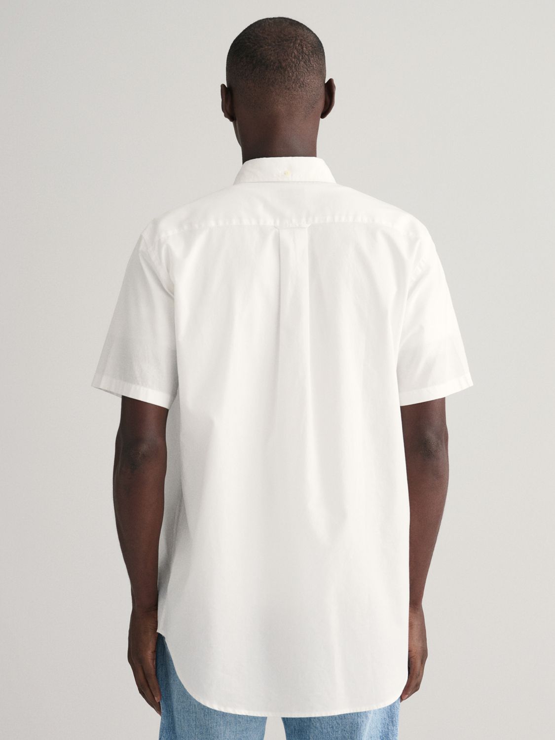 GANT Regular Fit Linen Blend Shirt, White, M