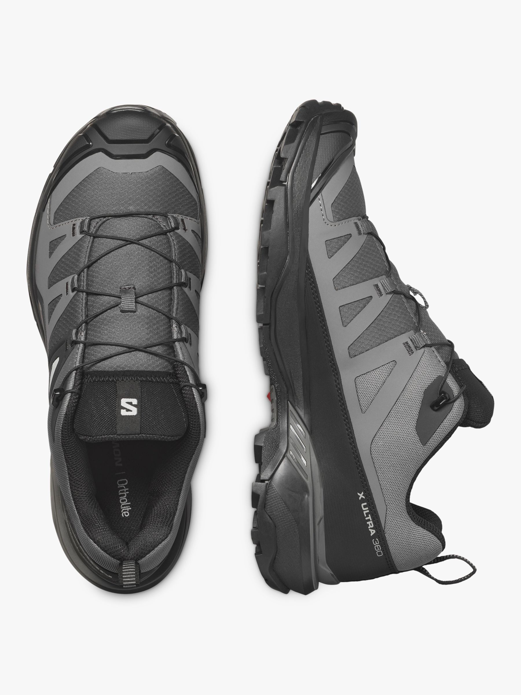 Salomon X Ultra 360 Men's Hiking Shoes, Magnet/Black, 9