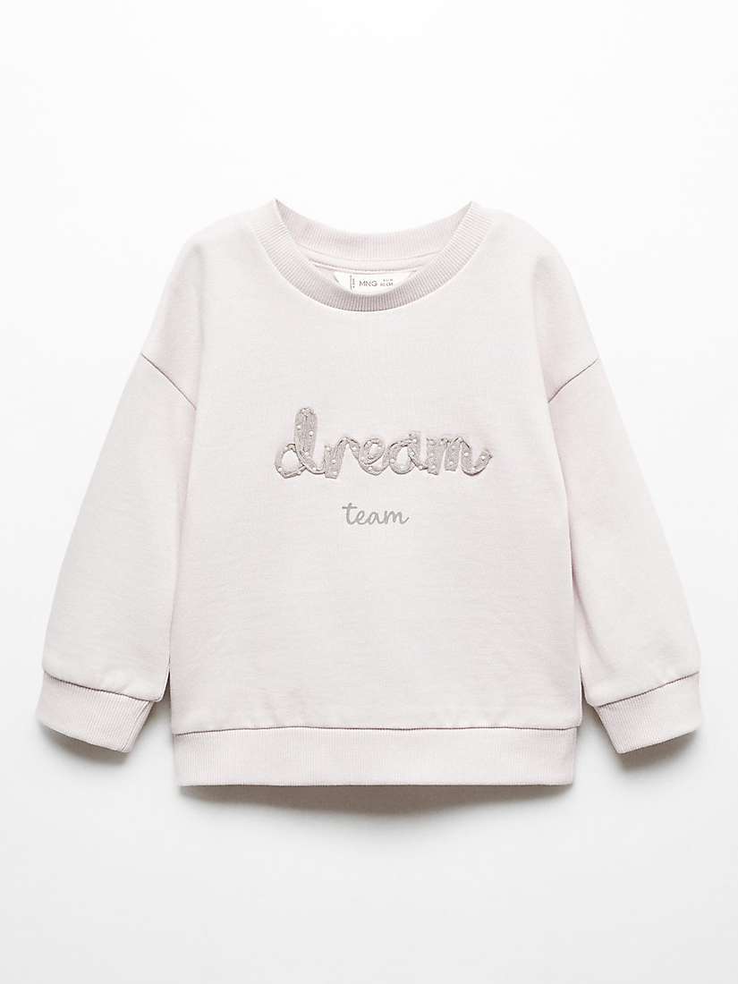 Buy Mango Kids' Dream Sweatshirt, Pastel Purple Online at johnlewis.com