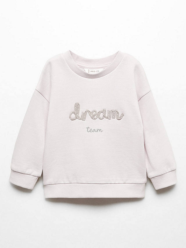 Mango Kids' Dream Sweatshirt, Pastel Purple