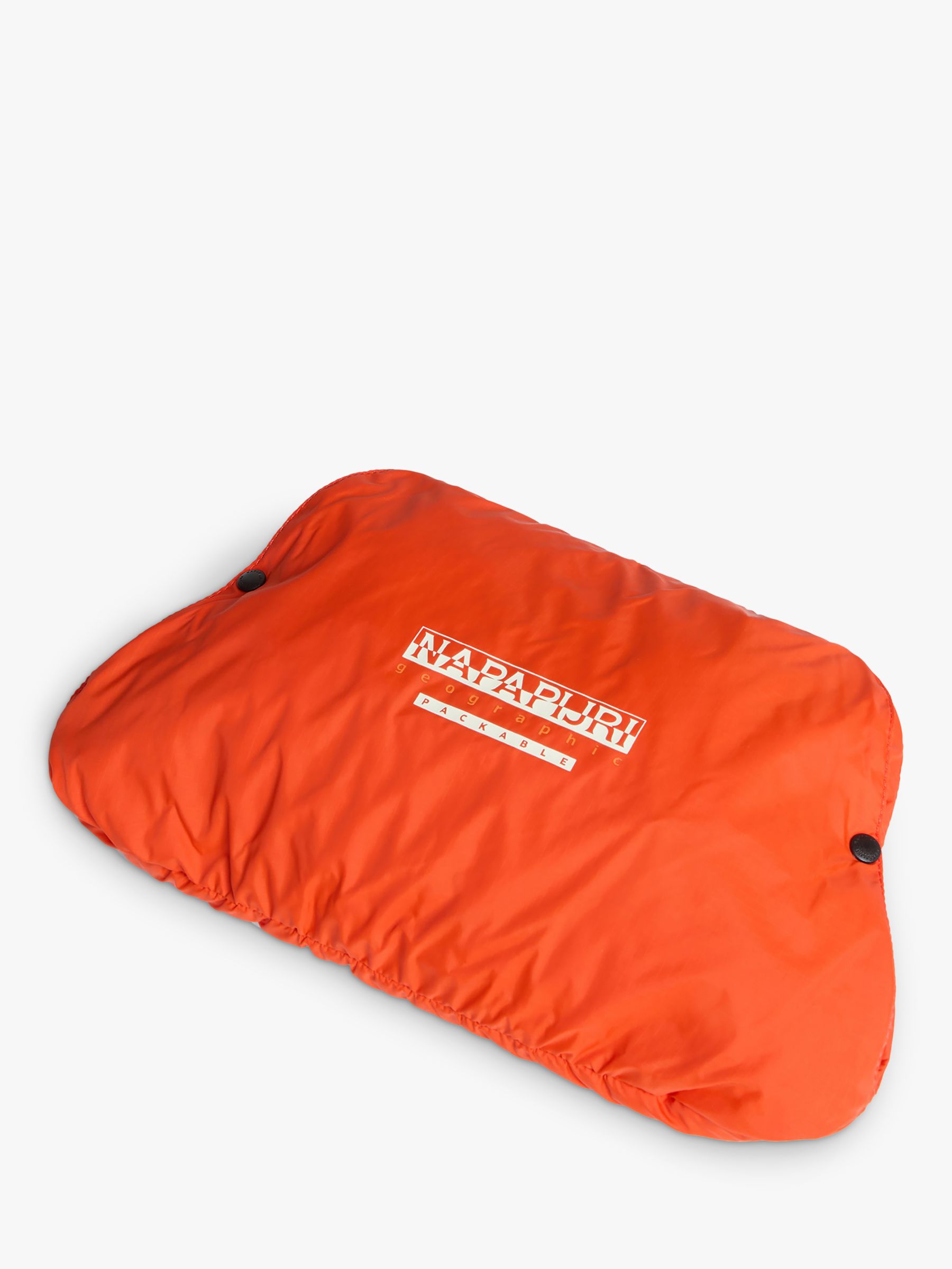 Buy Napapijri Kids' Cree Packable Hooded Windbreaker Jacket, Orange Online at johnlewis.com