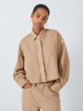 rag & bone Beatrice Cropped Shirt, Beige