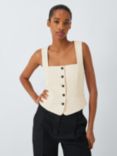 rag & bone Mariana Twill Waistcoat, Ivory, Ivory