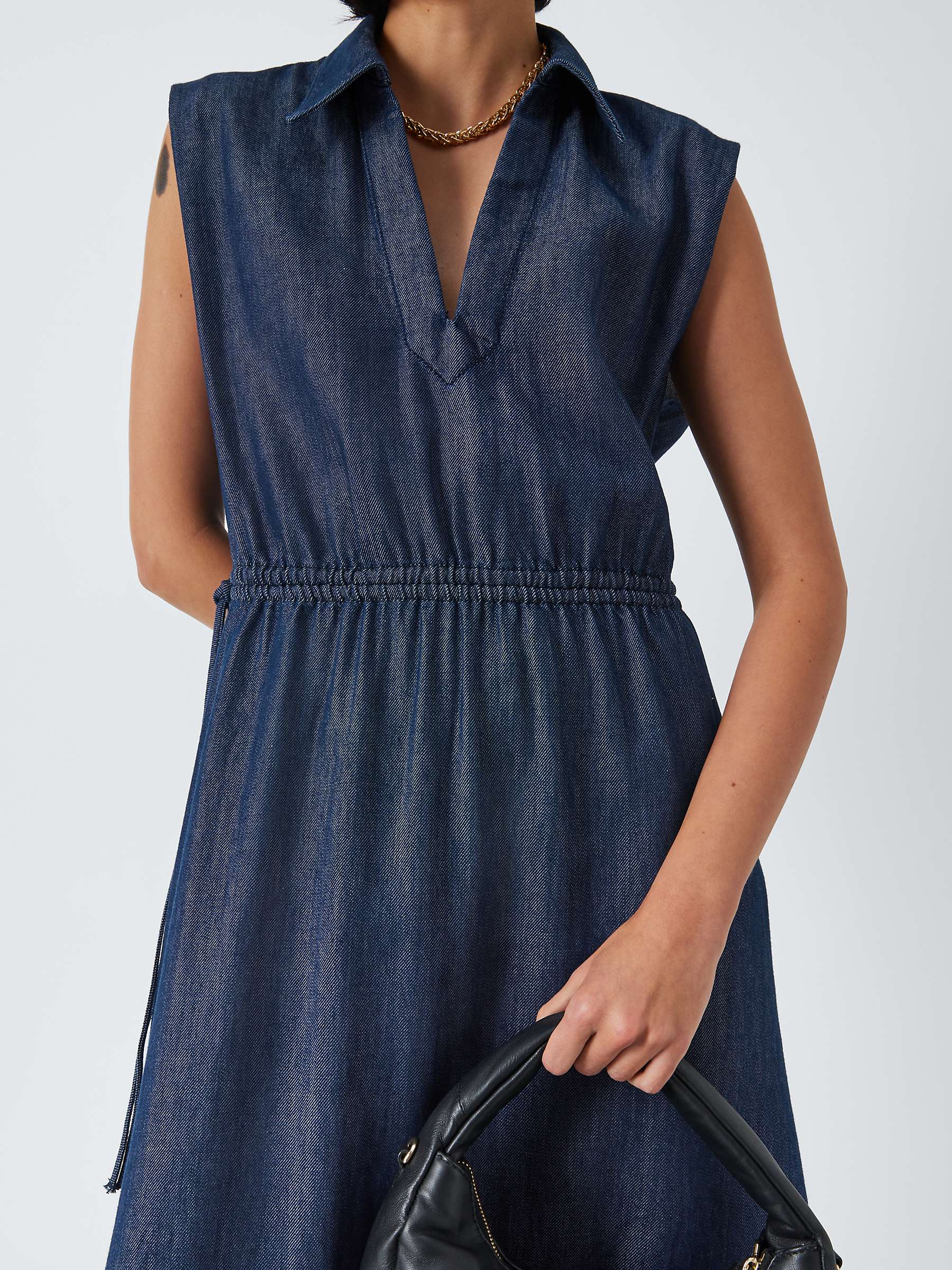 Buy rag & bone Soraya Sleeveless Midi Shirt Dress, Rinse Online at johnlewis.com