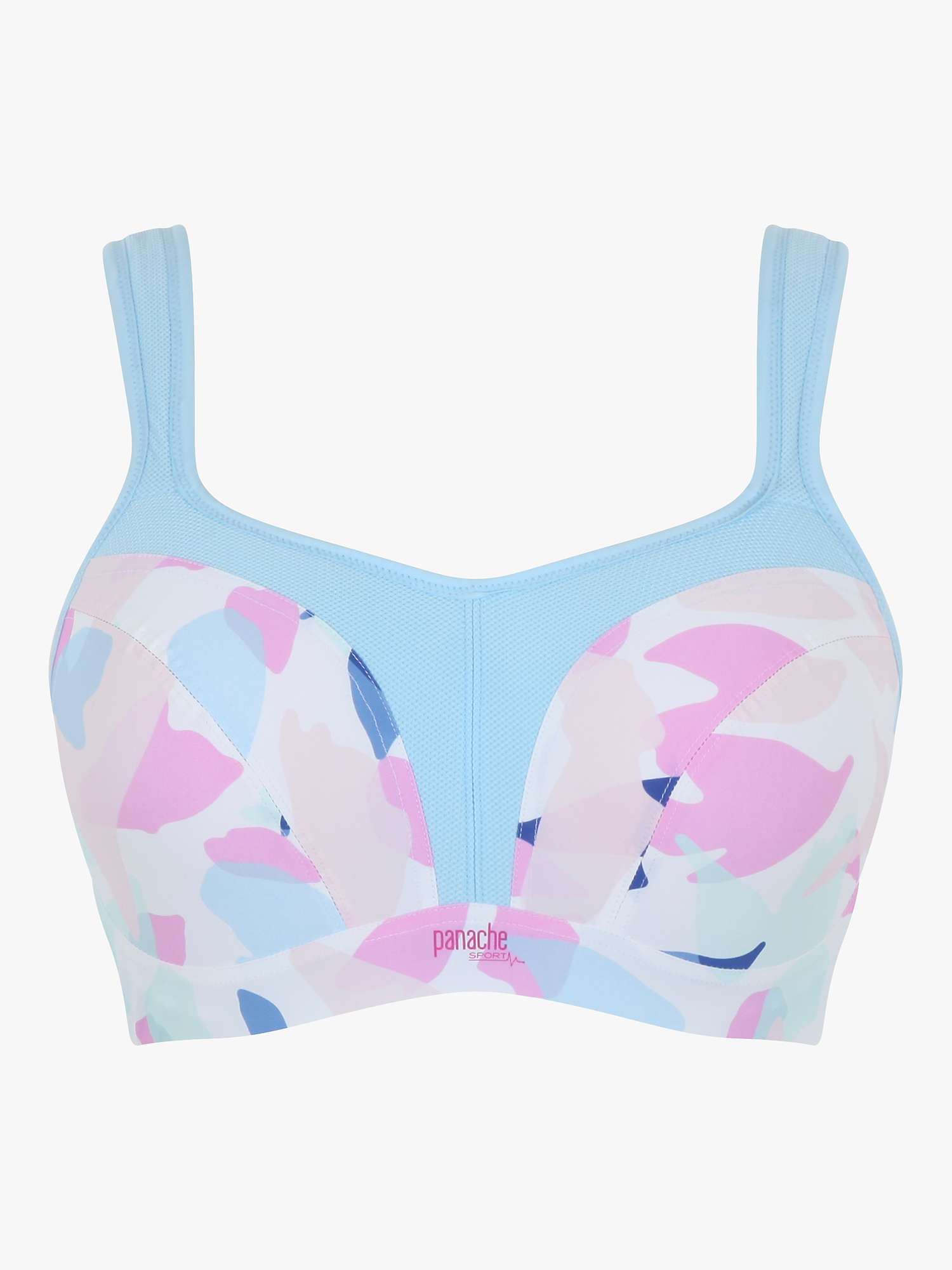 Buy Panache Abstract Print Wired Sports Bra, Pink/Multi Online at johnlewis.com