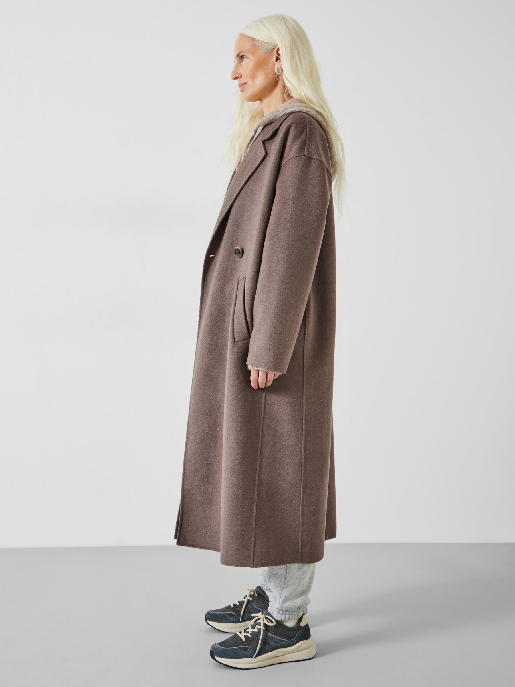 Buy HUSH Iris Relaxed Double Faced Wool Blend Coat Online at johnlewis.com