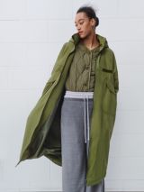 Mamalicious Maternity 3 in 1 coat with teddy lining and drawstring waist in  khaki - DGREEN