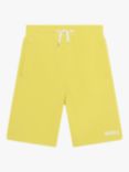 BOSS Kids' Logo Drawstring Jogging Shorts, Yellow