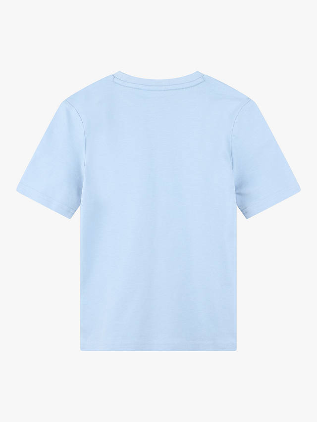 BOSS Kids' Logo Short Sleeve T-Shirt, Light Blue